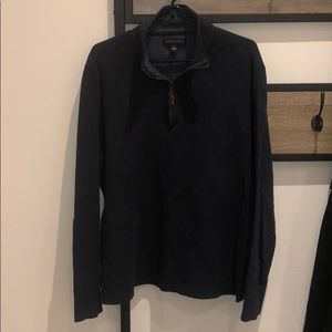 Banana Republic Quarter Zip Cotton Pullover